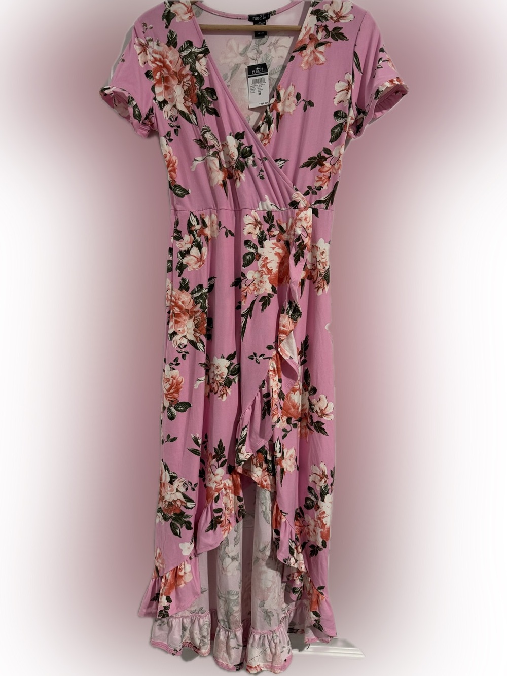 Rue21 Pink Floral High-Low Dress